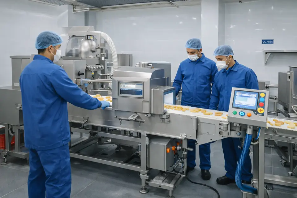 Forming and coating line with touchscreen controls